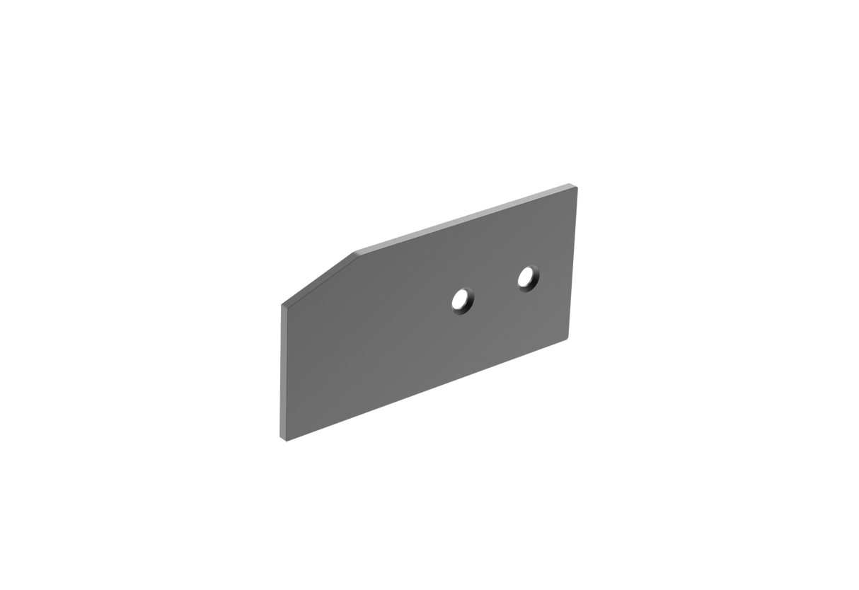 Aluminum cover for sliding gate guide profiles 105x50 R7016