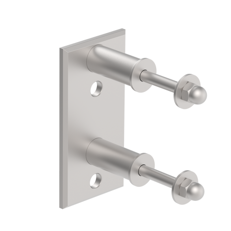 Rectangular side anchoring AISI304, 120x60x51/40x4