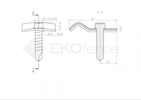 Príchytka nap. drôtu so skrutkou ZnPVC zelená 10ks