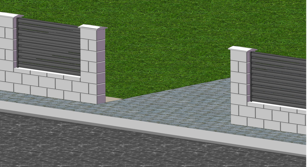 Aluminum adapter 64x38-1200mm for blinds up to 46mm R7016