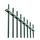 Welded panel fence N2D 2490x1230mm D5/4/5mm, green