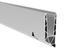Aluminium profile for glass railing -side mounting