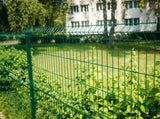 Welded panel fence ZnPVC 2500x1230x4mm green