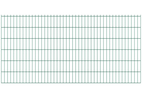 Welded panel fence N2D 2490x1230mm D5/4/5mm, green