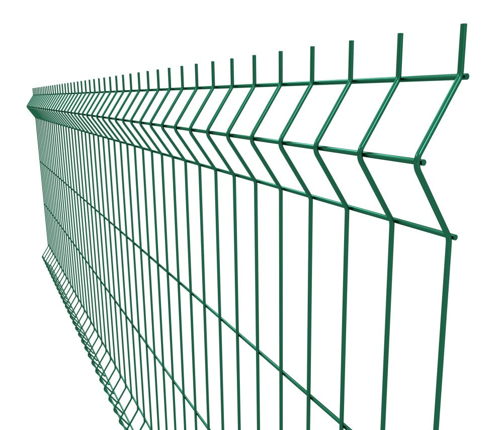 Welded panel fence ZnPVC 2500x1230x4mm green