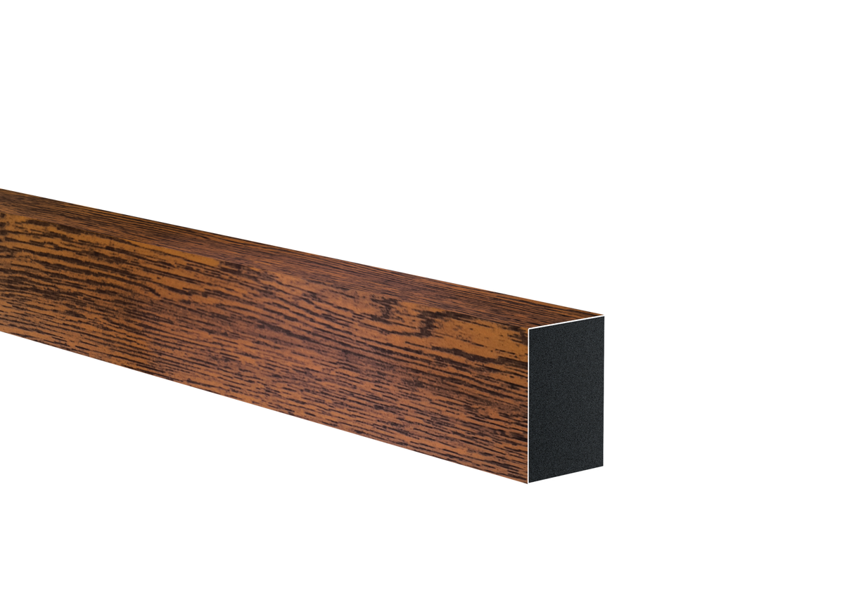 Aluminium fence filler 40x60x1 - 6000mm dark walnut