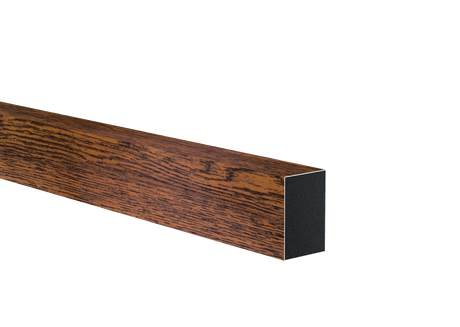 Aluminium fence filler 40x60x1 - 6000mm dark walnut