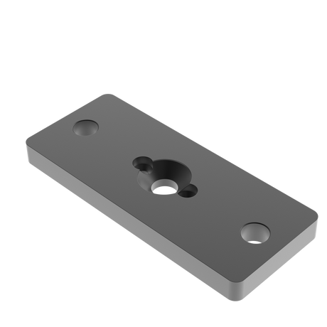 Stainless steel anchor plate for post 50x60 R7016