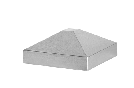 Aluminum canopy post 60x60 pyramid - natural