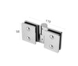 Hinge for glass shower door