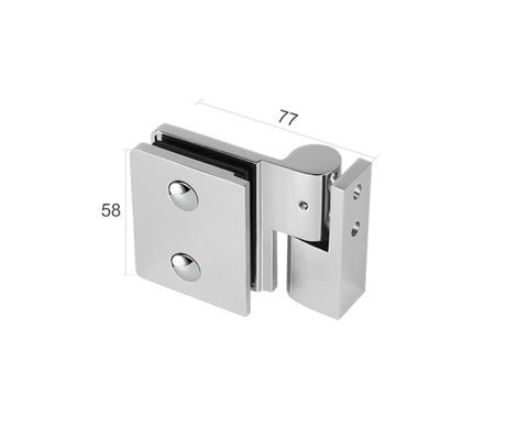 Hinge for glass shower door