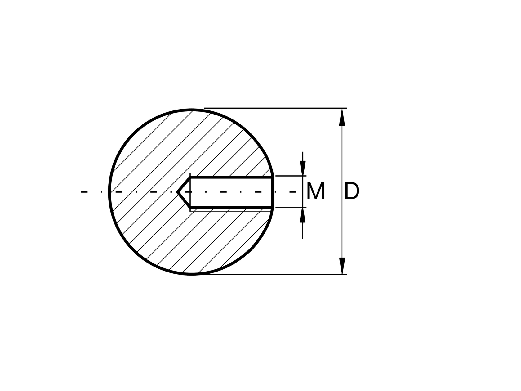 Stainless steel solid end ball