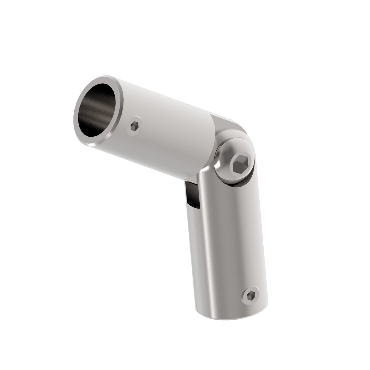 Adjustable round bar connector