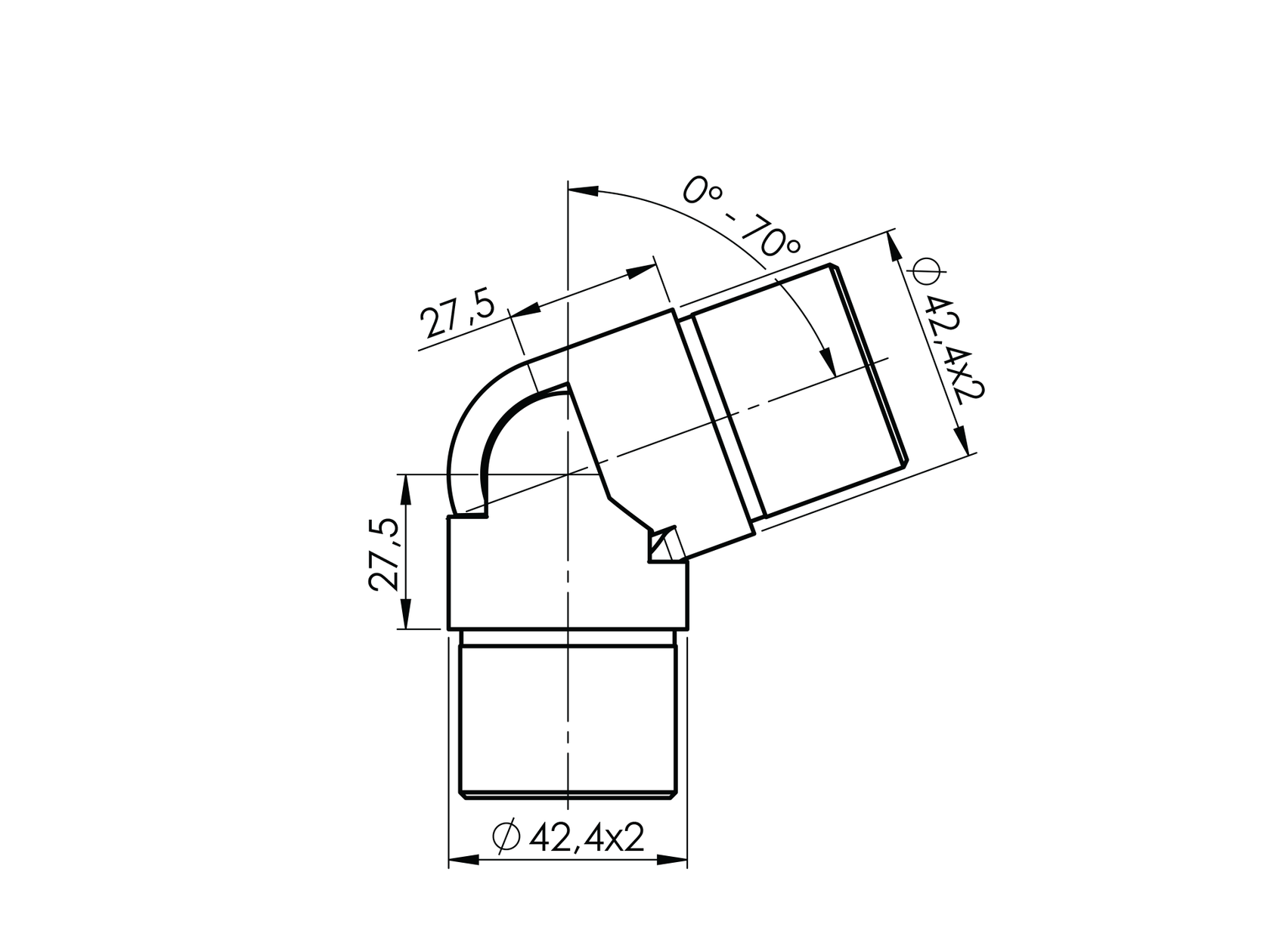 Tube Connector Adjustable