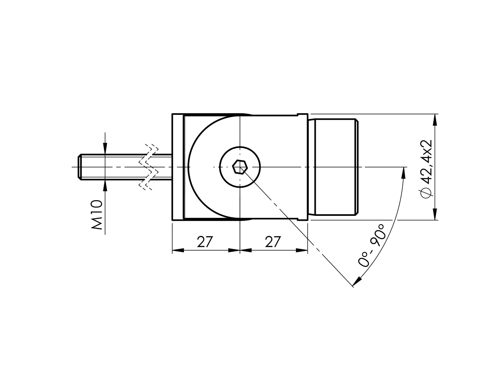 Adjustable flush angle