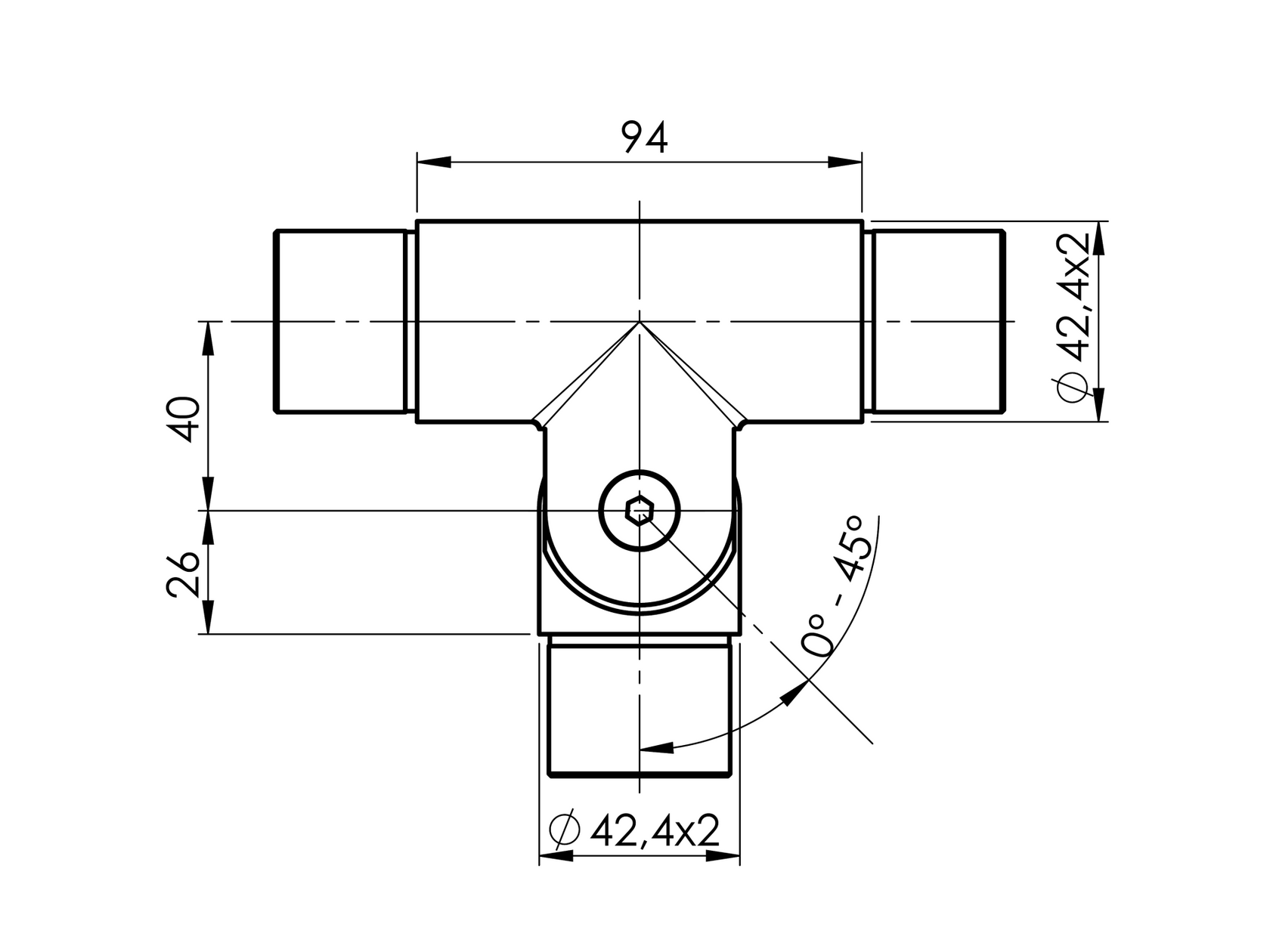 Adjustable handrail bracket