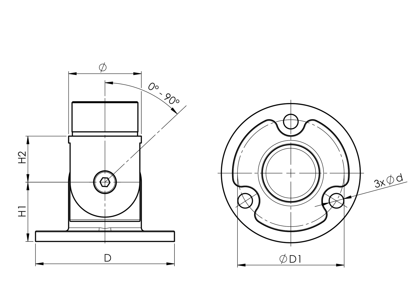Top anchoring - adjustable