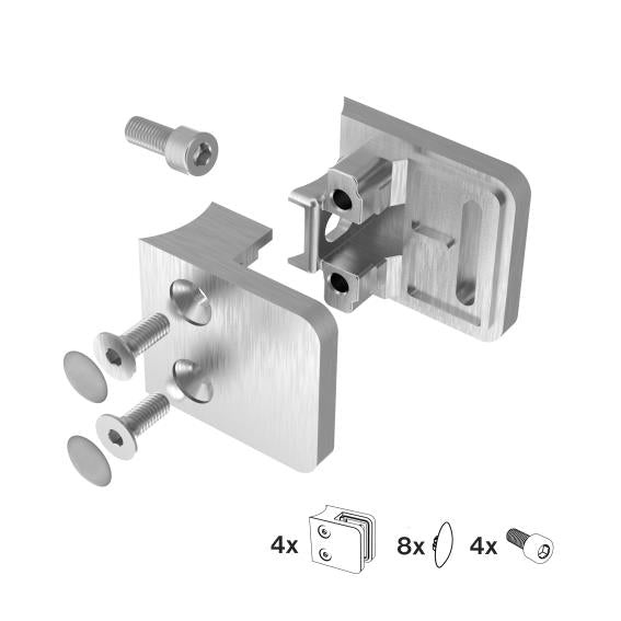 Glass clamp - set