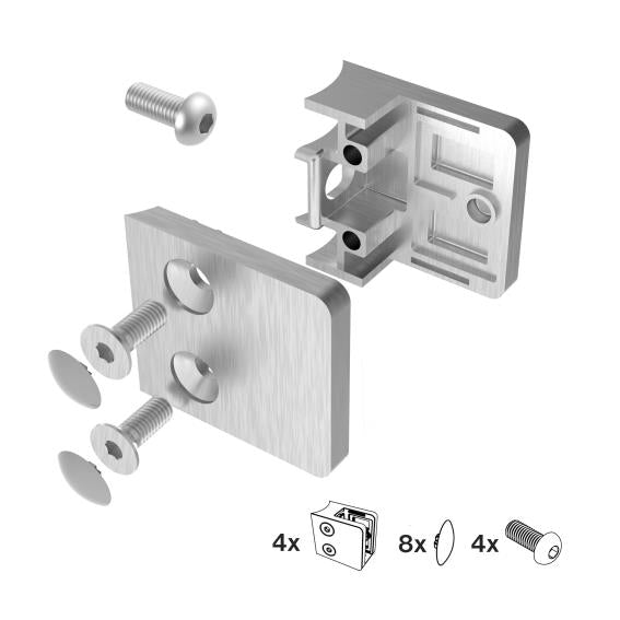 Glass clamp - set