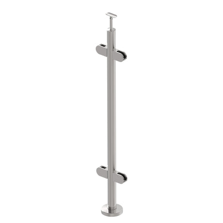 Baluster post inox AISI304, D42,4x2/4xmodel22/H110