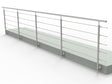 Stainless railing, AISI304, 6000x1000mm, BR