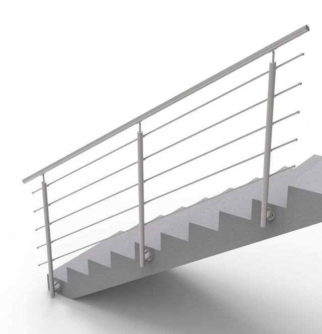 Railing AISI304, BR STAIRS AISI304, D42,4/5xd12/H1