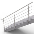 Railing AISI304, BR STAIRS AISI304, D42,4/4xd12/H9