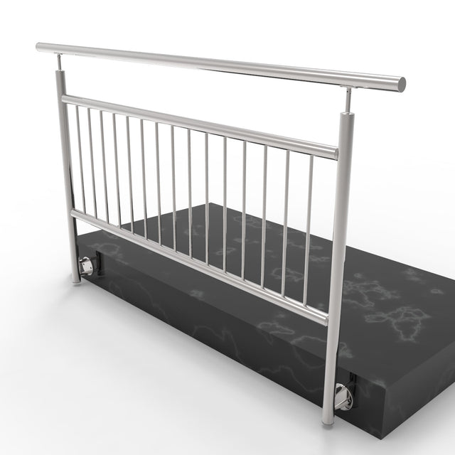 Vertical railing BR AISI304, D42,4/d12mm/h1000/L20