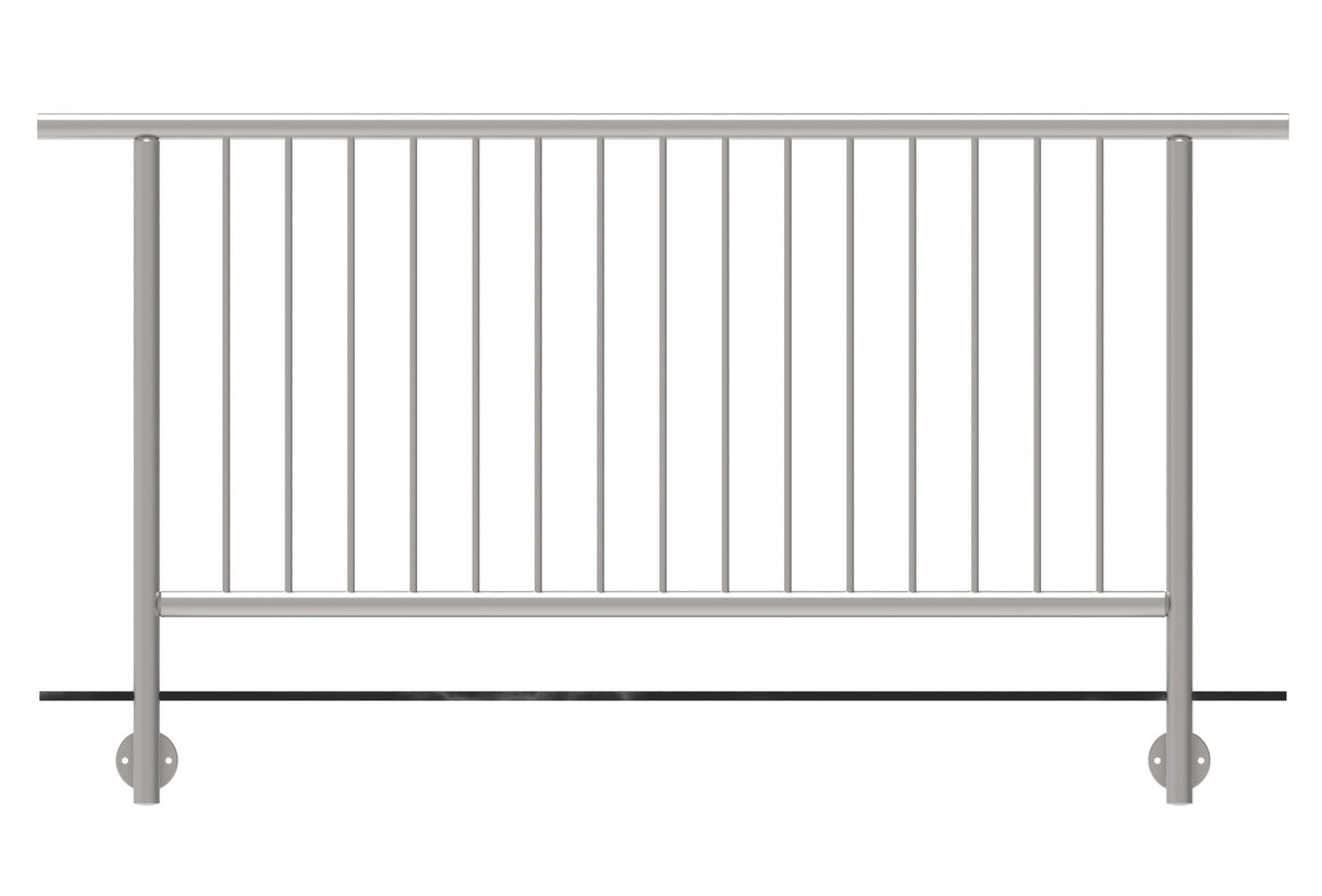 Vertical railing BR AISI304, D42,4/d12vertical/H10
