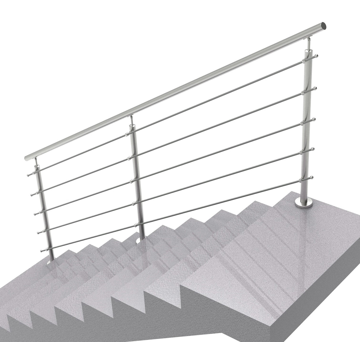 Railing AISI304, VR STAIRS AISI304, D42,4/5xd12/H1
