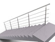 Railing AISI304, VR STAIRS AISI304, D42,4/4xd12/H9
