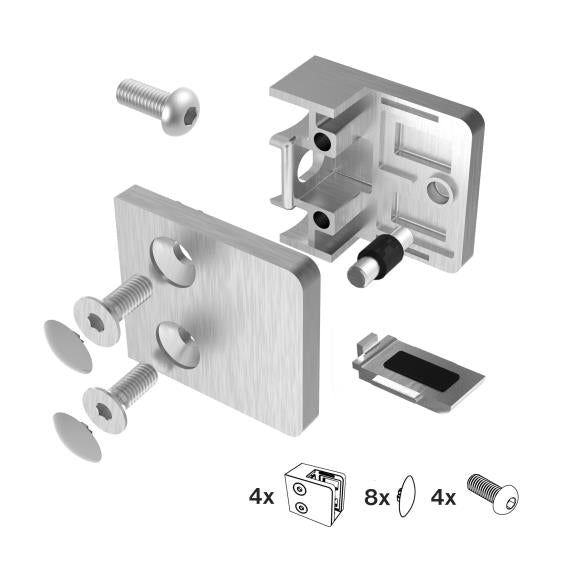 Glass clamp - set