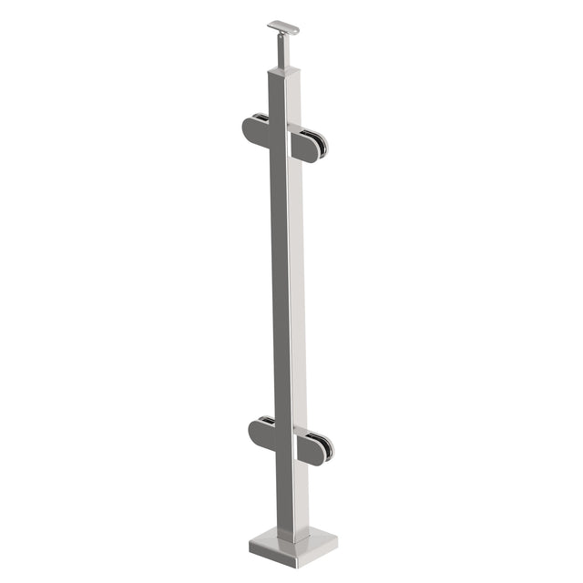 Stainless steel pole, VK-straight AISI304, 40x40x2