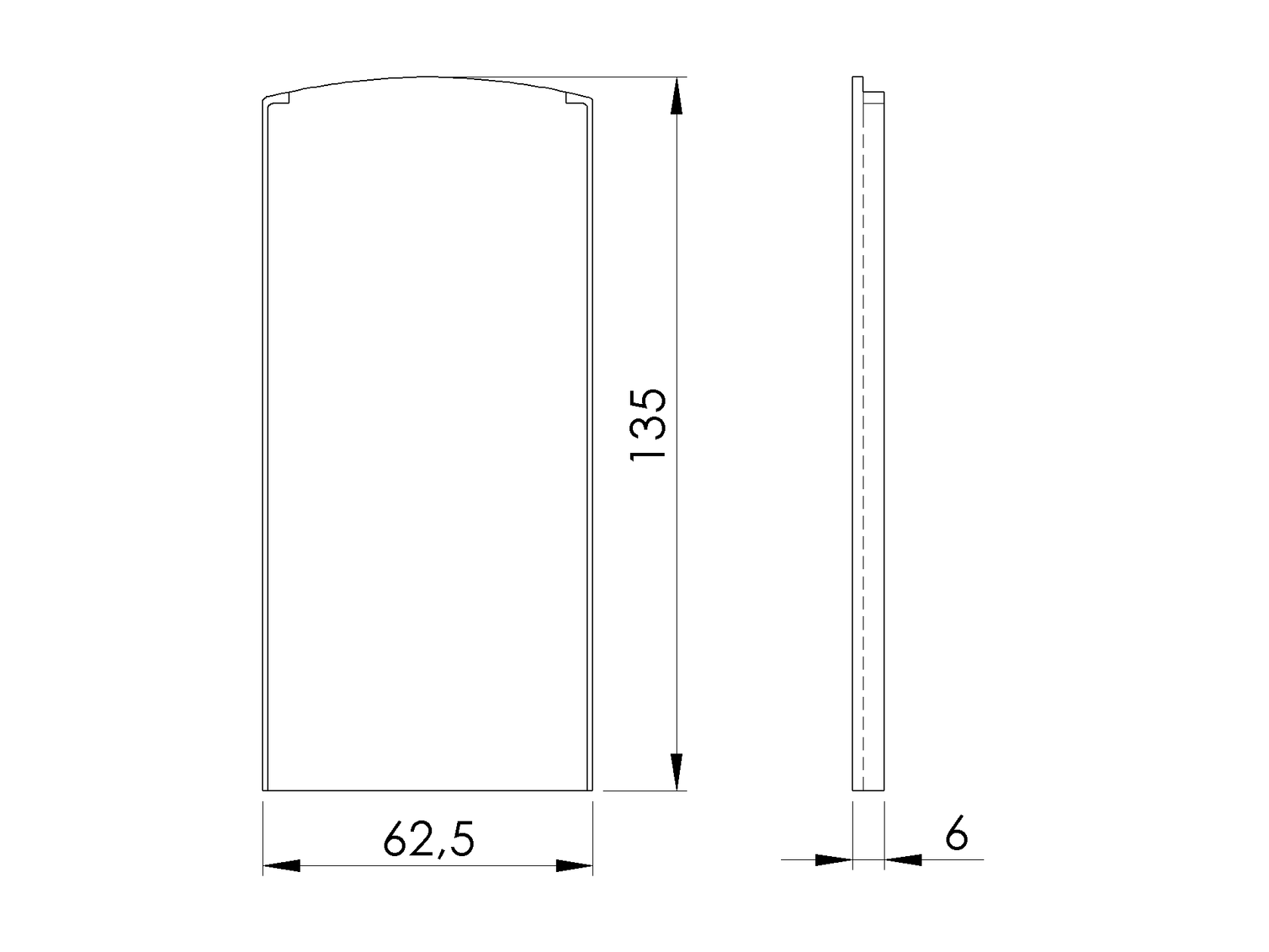 End cap for profile Al/0004-PRO-S-E