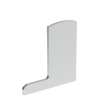 End cap for profile Al/0006-UNO-S-E