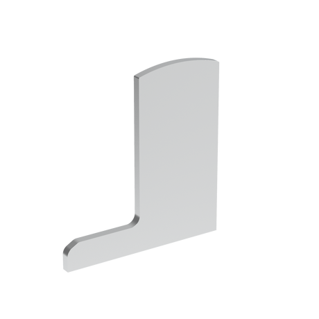 End cap for profile Al/0006-UNO-S-E