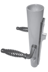 PVC adapting plate for locks and round tubes