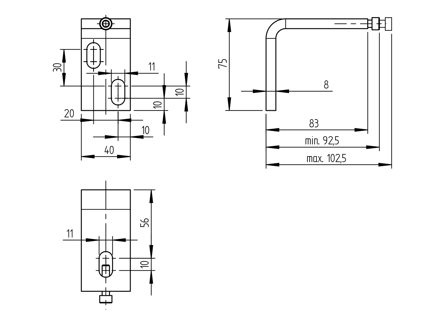 Bracket for hinge D4/52