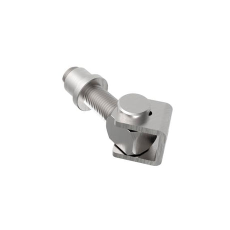 Adjustable hinge for weld connection M12, AISI 304