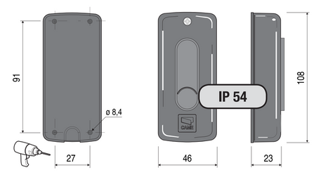 Photocell for plaster montage max. 20m