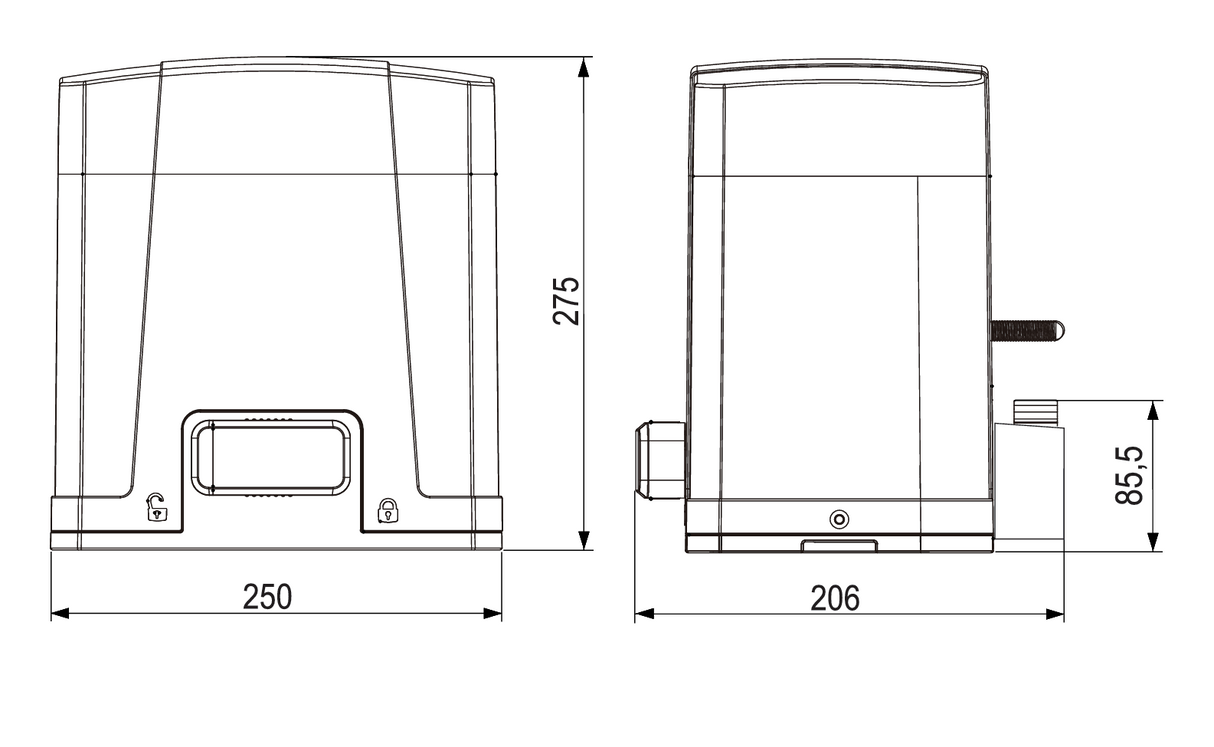 ROLLKIT motor for sliding gate do 400kg