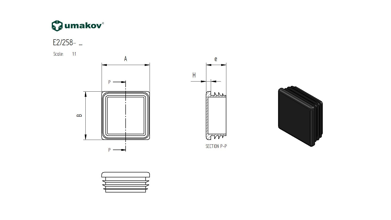Pole cover 50x50mm-PVC