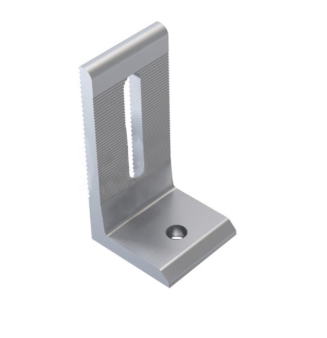L-bracket for corrugated/trapezoidal sheet roofing