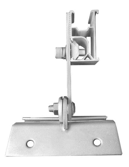 Adjustable metal roof hook