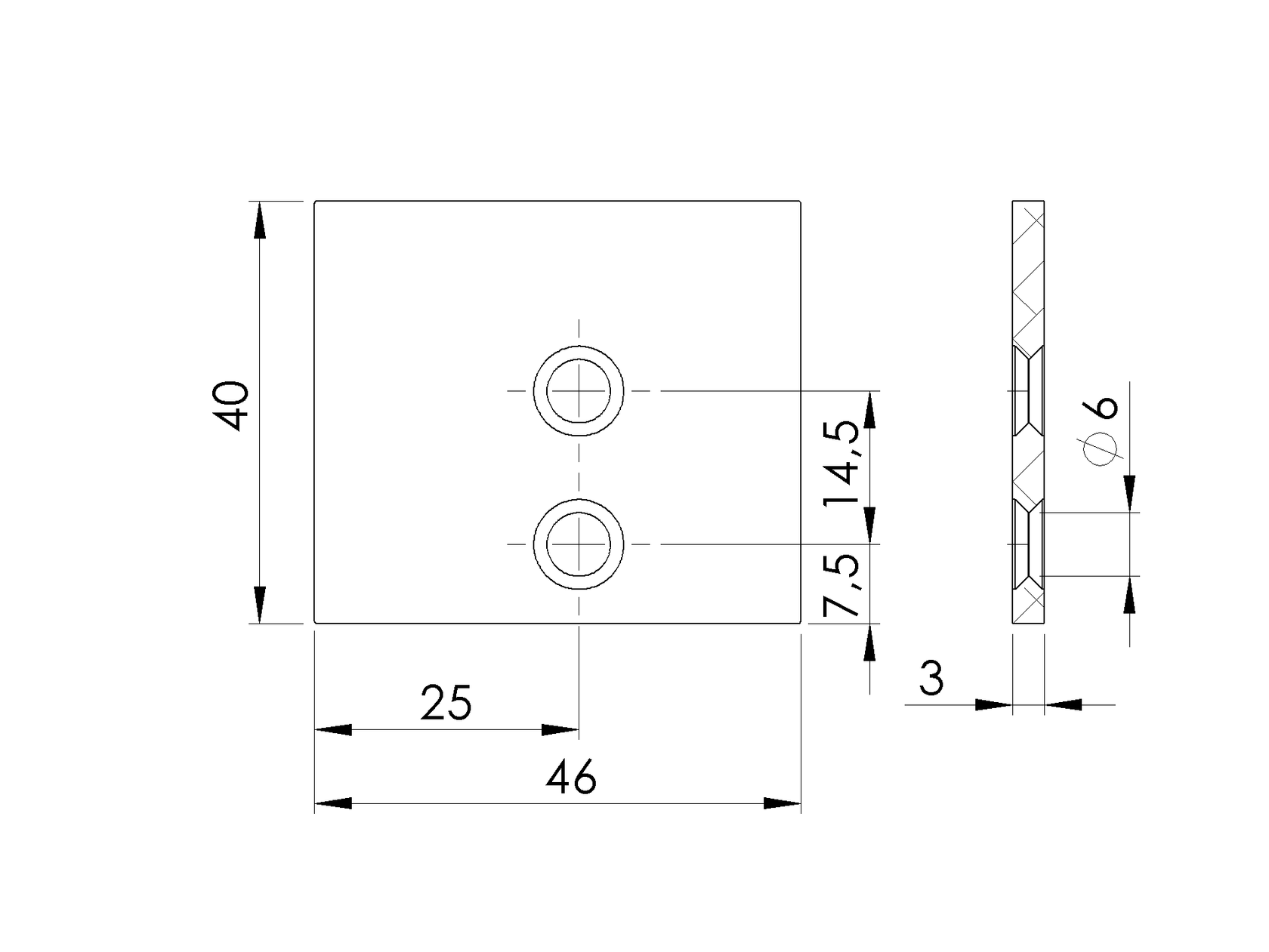 Aluminum cover for panel filler adapter R7016