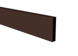 Aluminum slat, 20x100x1,1-6000mm, brown RAL8017