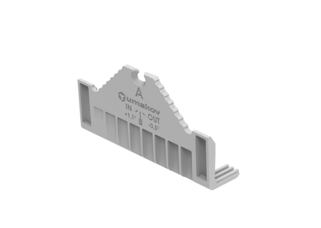 Set for adjustable glass fastening - canal A