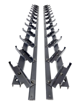 Movable aluminum system – vertical, louvered – pair (left + right)