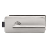 Glass door handle with lock UV