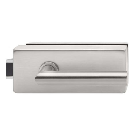 Glass door handle with lock UV